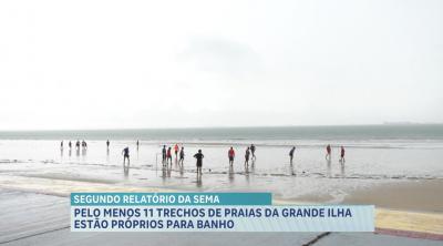 Metade das praias da Grande Ilha esteve própria para banho no feriado de Tiradentes