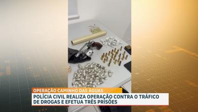 Operação Caminho das Águas prende três e apreende drogas no MA