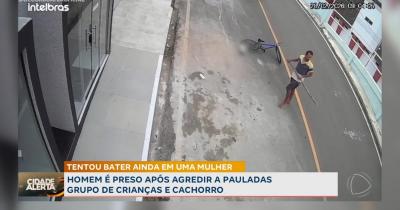 Homem é preso por agredir a pauladas crianças e cachorro em Paripiranga (BA)