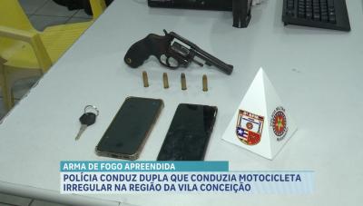 Polícia Militar prende dois suspeito por posse de arma de fogo 