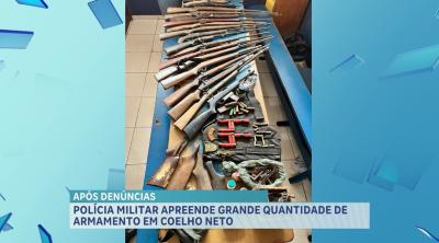 Polícia Militar desarticula fábrica clandestina de armas de fogo, em Coelho Neto