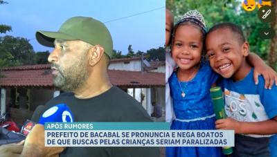 Prefeito garante continuidade das buscas por crianças desaparecidas em Bacabal