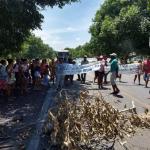 Manifestantes interditam km 87 da BR-135 em Itapecuru