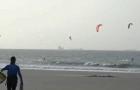 Corda de kitesurf atinge pescoço de criança na orla de São Luís 