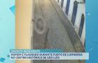 Câmeras de segurança flagram homem tentando furtar luminária em São Luís