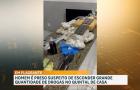 Homem é detido suspeito de esconder grande quantidade de drogas no quintal de casa