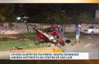 Motorista tenta escapar de assalto e carro colide com poste na região do Itaqui-Bacanga