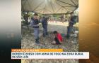 Homem é preso com uma arma de fogo ao ser flagrado agredindo outra pessoa em São Luís