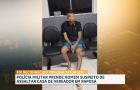 PM conduz suspeito de assalto em casa de vereador em Raposa
