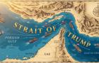 Trump publica montagem do estreito de Ormuz como ‘estreito de Trump’