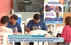 Público prioritário é vacinado em shopping da capital; ação segue em unidades de saúde