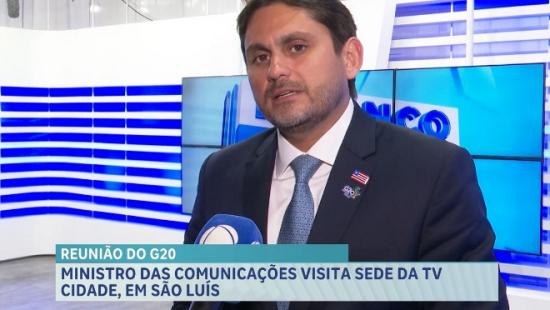 Ministro das Comunicações visita sede da TV Cidade, em São Luís