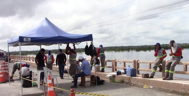 DNIT continua monitoramento da ponte sobre o Rio Pindaré